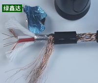 Câble XLR tressé LVXINDA mâle, câble XLR équilibré 6,35 mm TRS pour haut-parleurs, mélangeurs, consoles audio et amplificateurs de puissance, 1 m