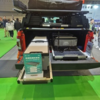 Plateau de chargement rétractable universel à haute capacité de charge pour camionnettes, plateau coulissant étanche compatible avec Ford F150