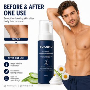 Spray dépilatoire pour hommes, sans rasage, indolore, pour poitrine, dos, jambes, bras, aisselles, crème dépilatoire rapide pour le corps - Product Image 5