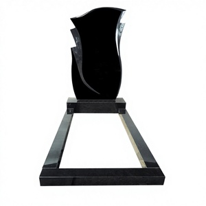 Pierre tombale rectangulaire moderne en marbre de haute qualité avec garantie d'un an pour usage funéraire - Product Image 1