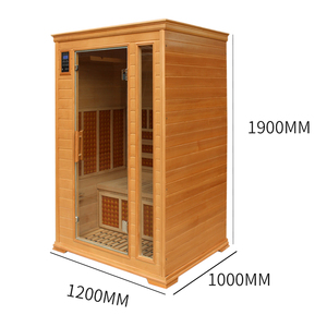 <span class=keywords><strong>Sauna</strong></span> Compacta Moderna de Madera de Hemlock para 2 Personas con Calentadores de Infrarrojos Lejanos, <span class=keywords><strong>Sauna</strong></span> Interior para el Hogar para Apartamentos Pequeños, Bienestar - Product Image 2
