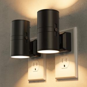 LOHAS 2026 Lampe de chevet à brancher avec capteur crépusculaire, veilleuse LED à prise murale pour chambre, couloir, escalier - Product Image 1