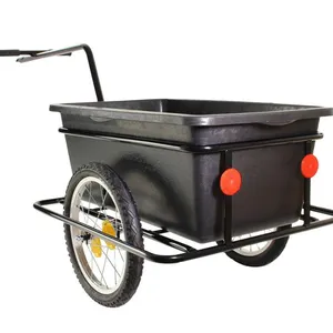 Bike Bicycle Trailer Cycle Cargo Trailer Cargo Camping Tent Luggage Transport Carrier Durable Plastic Bicycle Trailer