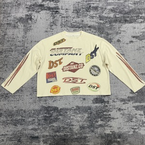 MT1772 Produzione OEM Maglietta a Maniche Lunghe con Collo Rotondo Personalizzabile Stampa DTG Camicie in Tessuto Waffle Termico per Uomo - Product Image 1