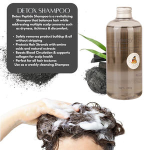 Shampoo clarifiant sans sulfate à base d'acides aminés Haardy Detox, nettoyage profond hebdomadaire qui élimine les accumulations pour tous les types et textures de cheveux - Product Image 4