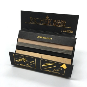 Papiers à rouler Richer, estampage à chaud, format King slim, emballage avec estampage doré - Product Image 3