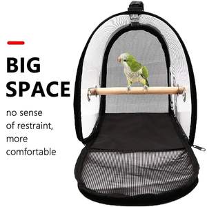 <b>Pet</b> Bird <b>Carrier</b> Backpack with Standing Perch for Indoor Outdoor Travel Parrots Parakeets Small Animals <b>Pet</b> <b>Carriers</b> Backpack - Product Image 4