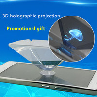 Pyramide holographique 3D DIY pour smartphone, projecteur d'affichage holographique, visionneuse holographique 3D portable pour affichage vidéo sur téléphone