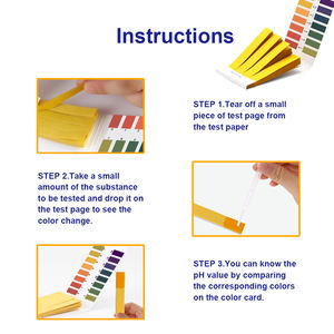 Prueba de PH calidad del agua papel de prueba cosmético tanque de peces enzima líquido amniótico saliva orina papel de prueba de PH - Product Image 6