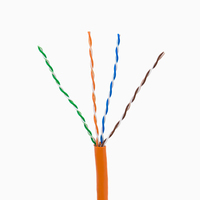 Kabel jaringan ethernet kecepatan tinggi, kabel komunikasi eternet 1000ft 4pr 23awg kecepatan tinggi 5g kucing 7a kucing 7 305m