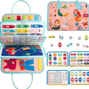 Manufacturer study basic skills training Baby learning montessori busy book quiet Book felt board for kids toddler