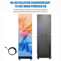 Pantalla LED Modular GOB Comercial para Interiores, Plegable, con Ruedas, Portátil, a Todo Color, Digital, IP65, Gráficos SDK