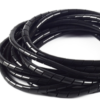 Banda Espiral Protectora de Cables Eléctricos de Plástico SZS SWB 10m, Organizador de Cables Inteligente