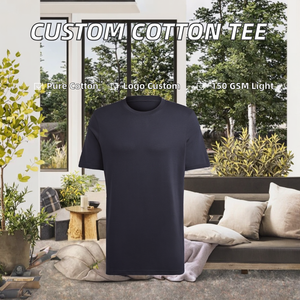 Camiseta Casual para Hombre, 100% Algodón, 150 GSM, con Logotipo de Marca Personalizado, Impresa, de Secado Rápido y Transpirable, Venta Caliente de Fábrica - Product Image 2