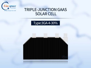 Cellule Solaire à Triple Jonction GaAs CIC SC-3GA-4 Haute Efficacité <span class=keywords><strong>YIM</strong></span> 40*80mm 32% Eff pour Constellation de Satellites - Product Image 1
