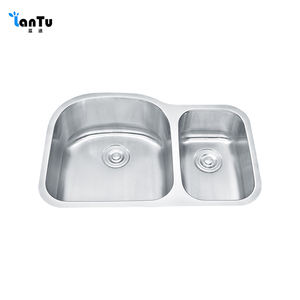 Fregadero de cocina de alta calidad, fregadero de cocina de acero inoxidable, tazón doble con gran descuento - Product Image 6
