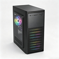 Châssis d'ordinateur haute performance fourni par l'usine, ATX, mATX, ITX, 7 emplacements PCI, 2 disques durs, 3 SSD, adapté pour un usage quotidien au bureau.