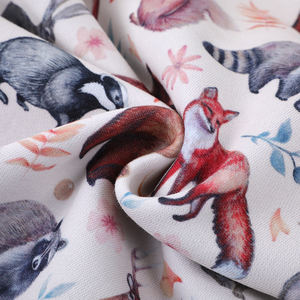 Conception d'animaux imprimés numériques personnalisés de haute qualité sur tissu polaire 100% <span class=keywords><strong>coton</strong></span> pour enfants - Product Image 2