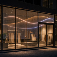 Écran de film LED transparent pour vitrine, affichage numérique