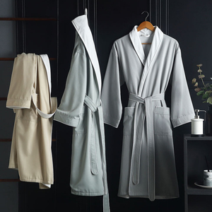 เสื้อคลุมอาบน้ำผู้หญิงชุดนอนผ้าฝ้ายสองชั้น - Product Image 2