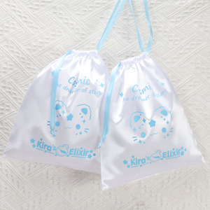 Bolsa de Satén Blanca con Cordón, Personalizable con Logotipo, para Empacar Pelucas, Sombreros, Ropa, Bolsa de Seda para Regalos, Venta al por Mayor OEM/ODM - Product Image 4
