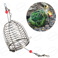 Cage de piège à appâts de pêche en acier inoxydable