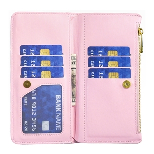 Funda Tipo Cartera con Cierre y Diseño de Diamantes para Samsung Galaxy S25 Ultra 5G (Rosa) - Product Image 6