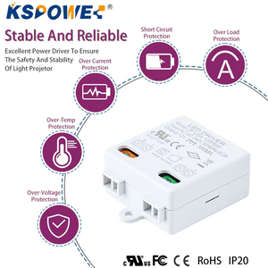 Bị cô lập 12V 24V 36V 48V 500mA 1000mA <span class=keywords><strong>Led</strong></span> điều khiển bóng đèn trắng <span class=keywords><strong>LED</strong></span> máy biến áp không thấm nước 6W 12W UL CE chứng nhận - Product Image 4