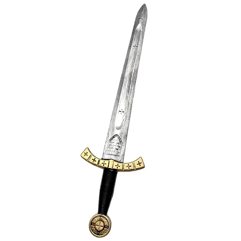 Foam Larp Weapons PE Crusader Sword Safe Medieval Viking Cosplay Sword Toy Weapons Prop