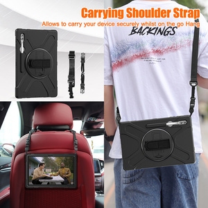Nhiệm vụ nặng nề chống sốc trường hợp với dây đeo tay chân đế dây đeo vai cho <span class=keywords><strong>Samsung</strong></span> Galaxy Tab S9 siêu 14.6 2023 x910/x916b/x918u - Product Image 5