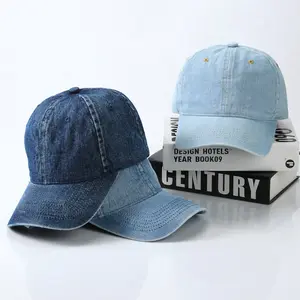 Spring and Summer Outdoor Leisure Korean Style Soft Top Retro Washed Do the Old Cowboy Baseball Cap Couple Shopping