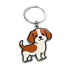 Custom Your Pet Metal <b>Keychain</b> with Logo Cute Dog Cat Shape Enamel Keyring for Pet Lover Gift <b>Wholesale</b> OEM Factory Supply - Product Image 1