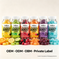 PEAK Pre Workout Boost Gummies 60 Buah Suplemen Diet Berbasis Tumbuhan Ekstrak Tanaman untuk Energi Pra-Latihan Bahan Bakar Latihan