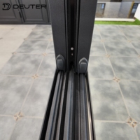 Ventanas Corredizas de Aluminio con Pantalla Integrada, Rotura de Puente Térmico, Malla de Acero Inoxidable 304, Ahorro de Espacio para Cocinas Residenciales Modernas