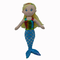Jouet en peluche fait à la main design sirène jouet poupée en peluche pour enfants