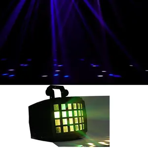 Led Pin bướm ánh sáng RGBW 4in1 DMX512 Disco DJ Sân khấu hộp đêm Derby hiệu ứng ánh sáng không dây IR Đảng KTV laser chiếu sáng