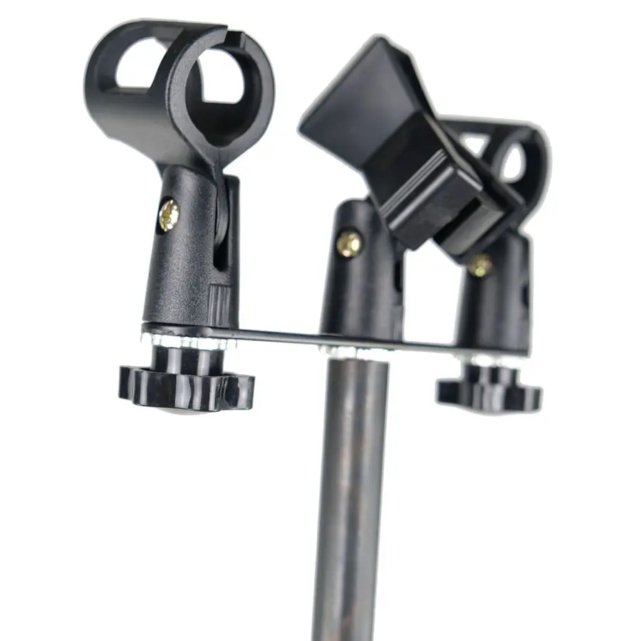 Microfono telescopico treppiede in metallo da pavimento flessibile 3 pezzi supporto per telefono cellulare Clip staffa per palcoscenico con braccio oscillante