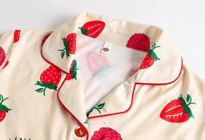 Conjunto de <span class=keywords><strong>pijama</strong></span> para niñas, 2 uds., manga corta con botones y pantalones cortos, ropa de dormir, conjuntos de ropa de descanso bonitos de verano para adolescentes - Product Image 2