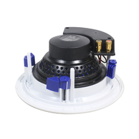 Haut-parleur de plafond coaxial bidirectionnel sans bordure avec cône en polypropylène et mica pour un son Hi-Fi haute performance intégré au plafond