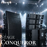Système de sonorisation Line Array extérieur étanche pour grandes surfaces 500W 2x10 pouces avec subwoofer 600W 18 pouces pour stade, concert, DJ, sonorisation