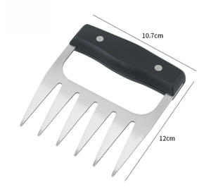 Utensilio de Barbacoa Coreano de Acero Inoxidable <span class=keywords><strong>con</strong></span> Mango de Plástico, Diseño de Garra de Oso, para Camping, Parrillas de Cerámica Kamado, Incluye <span class=keywords><strong>Pinchos</strong></span> - Product Image 1