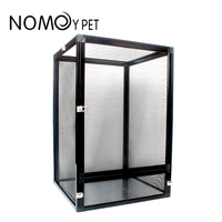 Nomoy Pet Factory Nouvelle Vente Chaude Cages en Aluminium Noir pour Reptiles pour Caméléon NX-06