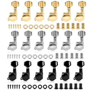 Clavijas de Afinación Automáticas para Guitarra Acústica, 3L+3R, Plateadas, de Metal, de Alta Calidad, Personalizadas, Venta al Por Mayor, Económicas - Product Image 5