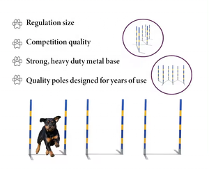 USMILEPET Curso de obstáculos para perros de grado de competición <span class=keywords><strong>FCI</strong></span> Equipo de entrenamiento de agilidad estándar europeo Suministros de entrenamiento para mascotas - Product Image 4