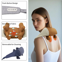 Masseur sans fil Shiatsu pour le cou et les épaules avec chauffage, multifonctionnel, rechargeable, pétrissage 3D, tissus profonds pour soulager la douleur