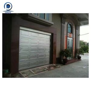 <span class=keywords><strong>Porte</strong></span> moustiquaire automatique à panneau sectionnel moderne en aluminium et <span class=keywords><strong>bois</strong></span> pour <span class=keywords><strong>2</strong></span> <span class=keywords><strong>voitures</strong></span> avec fenêtres - Product Image 5