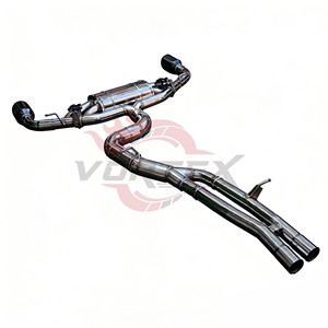 ท่อไอเสียแคทแบคแบบปลายเดี่ยว วัสดุสแตนเลสขัดเงา รุ่นหรูหรา สำหรับ Audi TTRS 8J 2.5T ปี 2009-2014 ยี่ห้อ Vortex ดีไซน์ทรงพลัง - Product Image 4