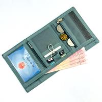 Dompet kartu anak-anak lipat tiga poliester kartun lucu indah dompet dompet saku koin stiker ajaib untuk Dompet Dompet anak-anak pelajar