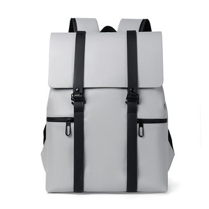 Custom Trendy Custom Leather Backpack Bags Men <b>Waterproof</b> College School Backpack <b>Back</b> <b>Pack</b> Backpack - Product Image 3