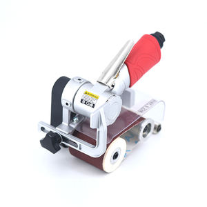 High Power Instelbare Snelheid Draagbare Metalen Draadtrekken Pneumatische Schuurmachines Luchtbandschuurmachine - Product Image 3